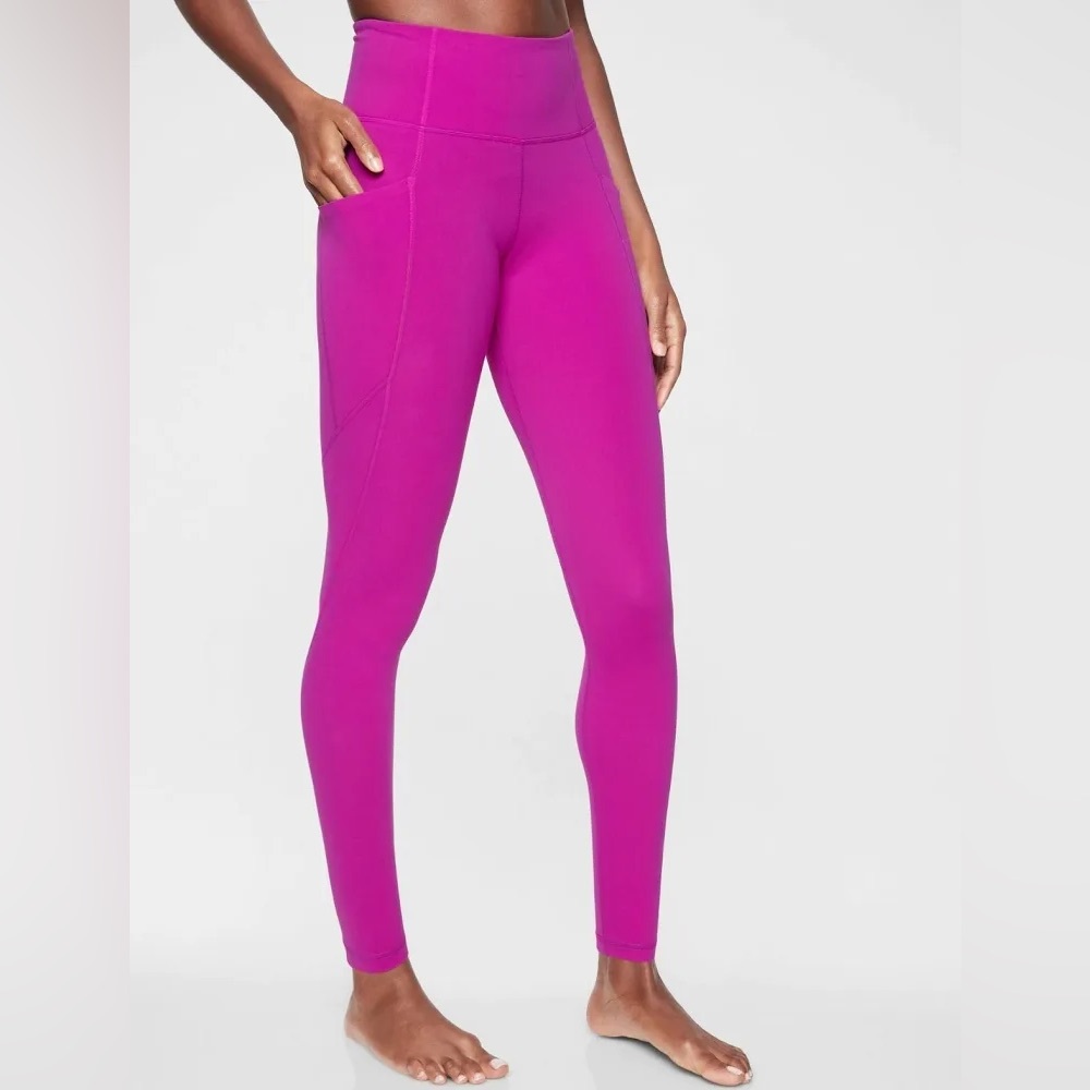 Athleta Salutation Leggings - Magenta